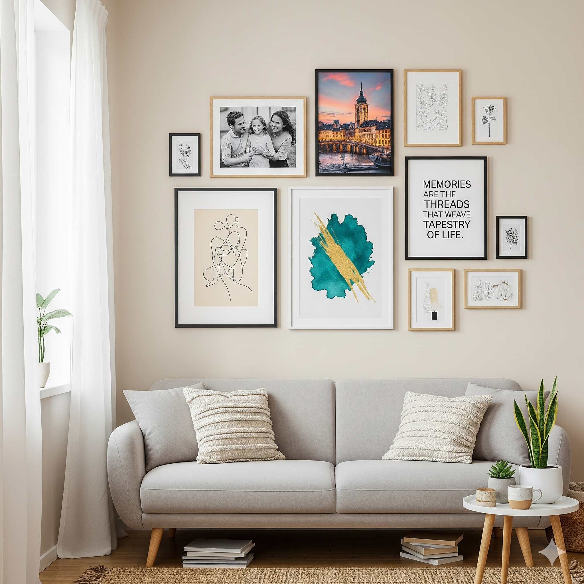 How to Create a Gallery Wall at Home - Smile Art Design