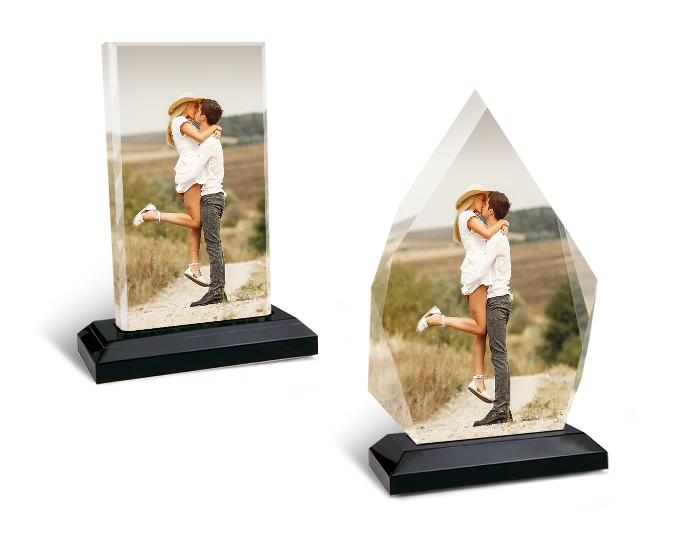 Custom Crystal Glass Prints - Vibrant Photo Display with Depth