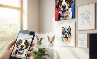 Turning Pet Photos into Canvas Art - Smile Art Design