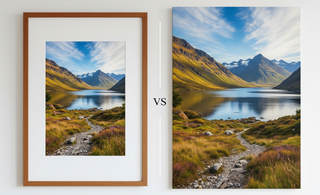 Framed Prints vs. Canvas Prints - Smile Art Design