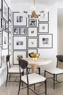 How to decorate with black and white photographs