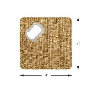 Customized Personalized Coaster in bulk Burlap Vintage Rustic Home décor
