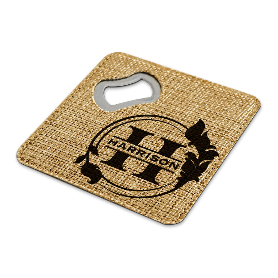 Customized Personalized Coaster in bulk Burlap Vintage Rustic Home décor