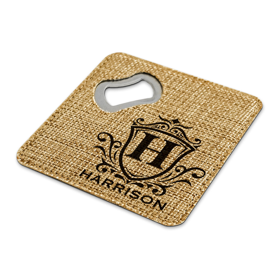 Customized Personalized Coaster in bulk Burlap Vintage Rustic Home décor