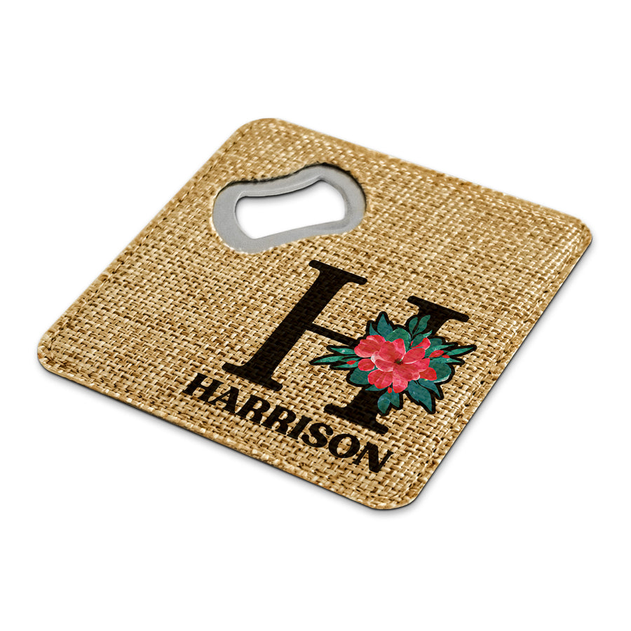 Customized Personalized Coaster in bulk Burlap Vintage Rustic Home décor