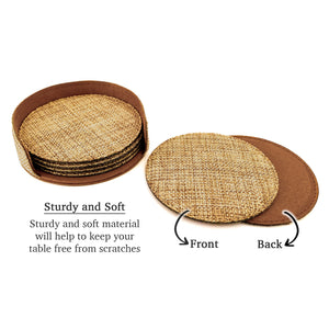 Customized Personalized Coaster in bulk Burlap Vintage Rustic Home décor