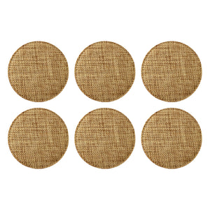 Customized Personalized Coaster in bulk Burlap Vintage Rustic Home décor