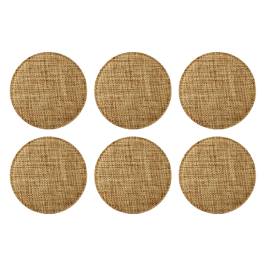 Customized Personalized Coaster in bulk Burlap Vintage Rustic Home décor