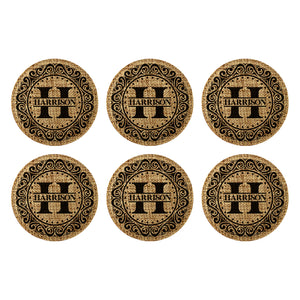 Customized Personalized Coaster in bulk Burlap Vintage Rustic Home décor