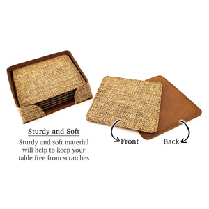 Customized Personalized Coaster in bulk Burlap Vintage Rustic Home décor