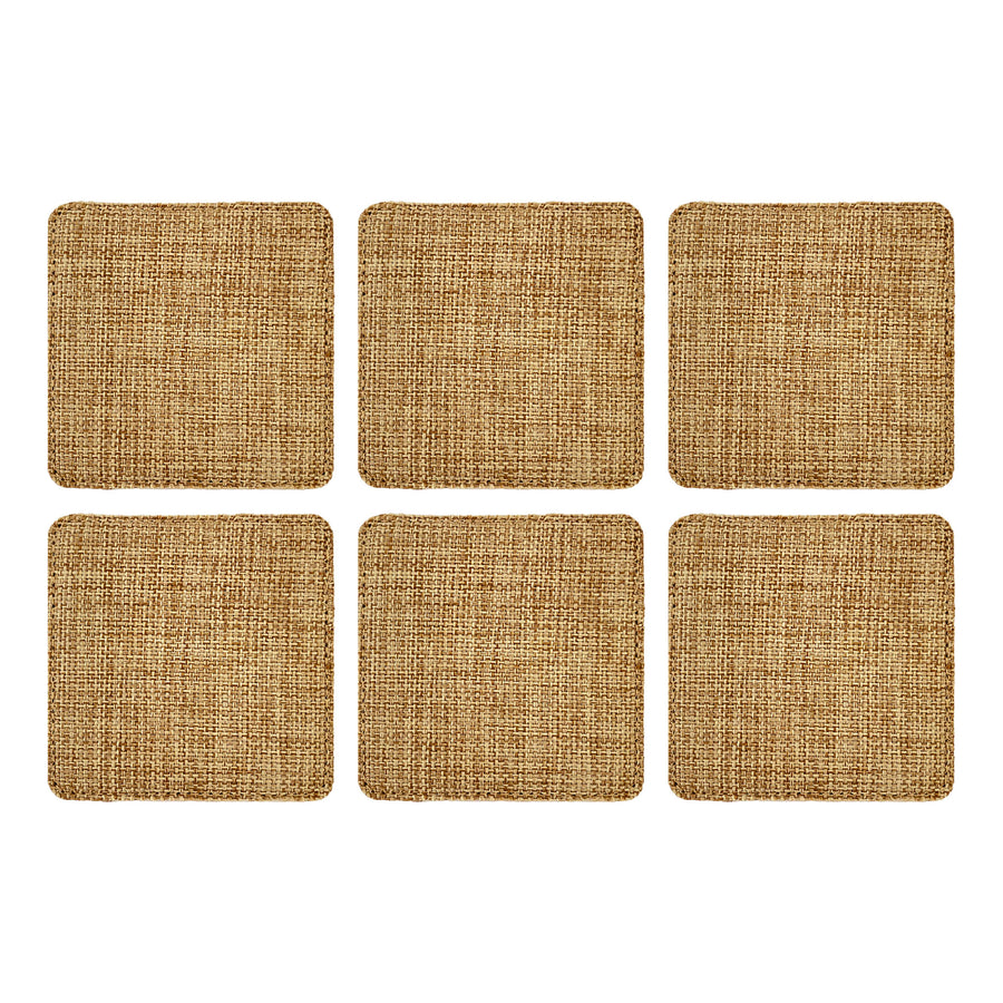 Customized Personalized Coaster in bulk Burlap Vintage Rustic Home décor