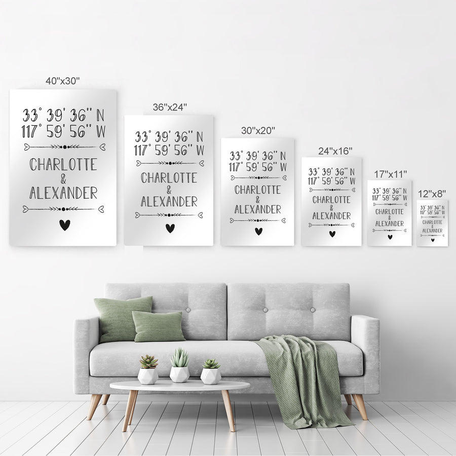 Customized Names Personalized Wall art