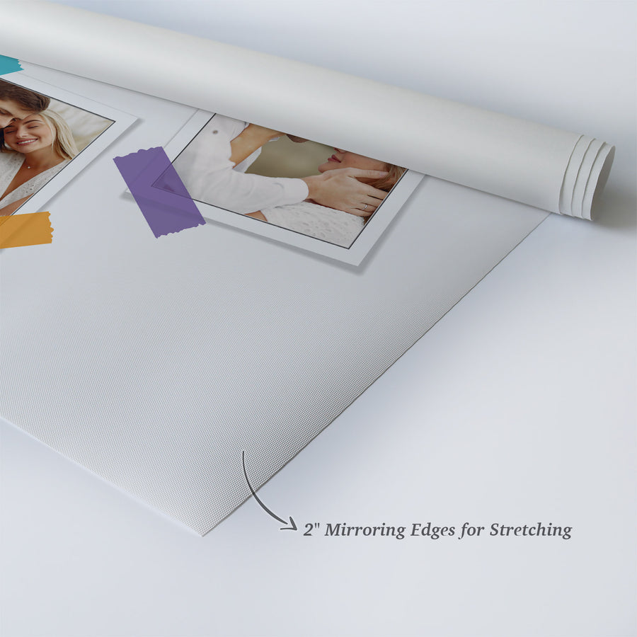 Personalized Gift Wall Art Custom Photo Collage with Polaroid Frames